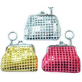 3.25 Sequin Fashion Coin Purse With Key Chain